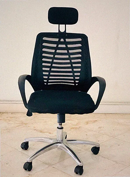 Ergonomischer Bürostuhl im Schwarz mit Kopfstütze Perfekt für Homeoffice & Büro