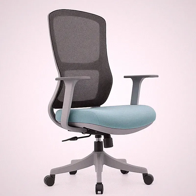 Ergonomischer Bürostuhl Mesh Lendenstütze Höhenverstellbar Nylon Büro Homeoffice