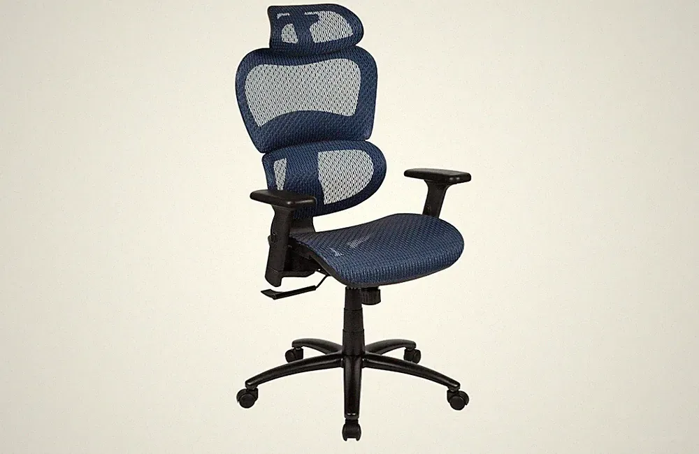 Ergonomischer Bürostuhl mit 2 zu 1 Synchro-Tilt Schreibtischstuhl Drehstuhl PC