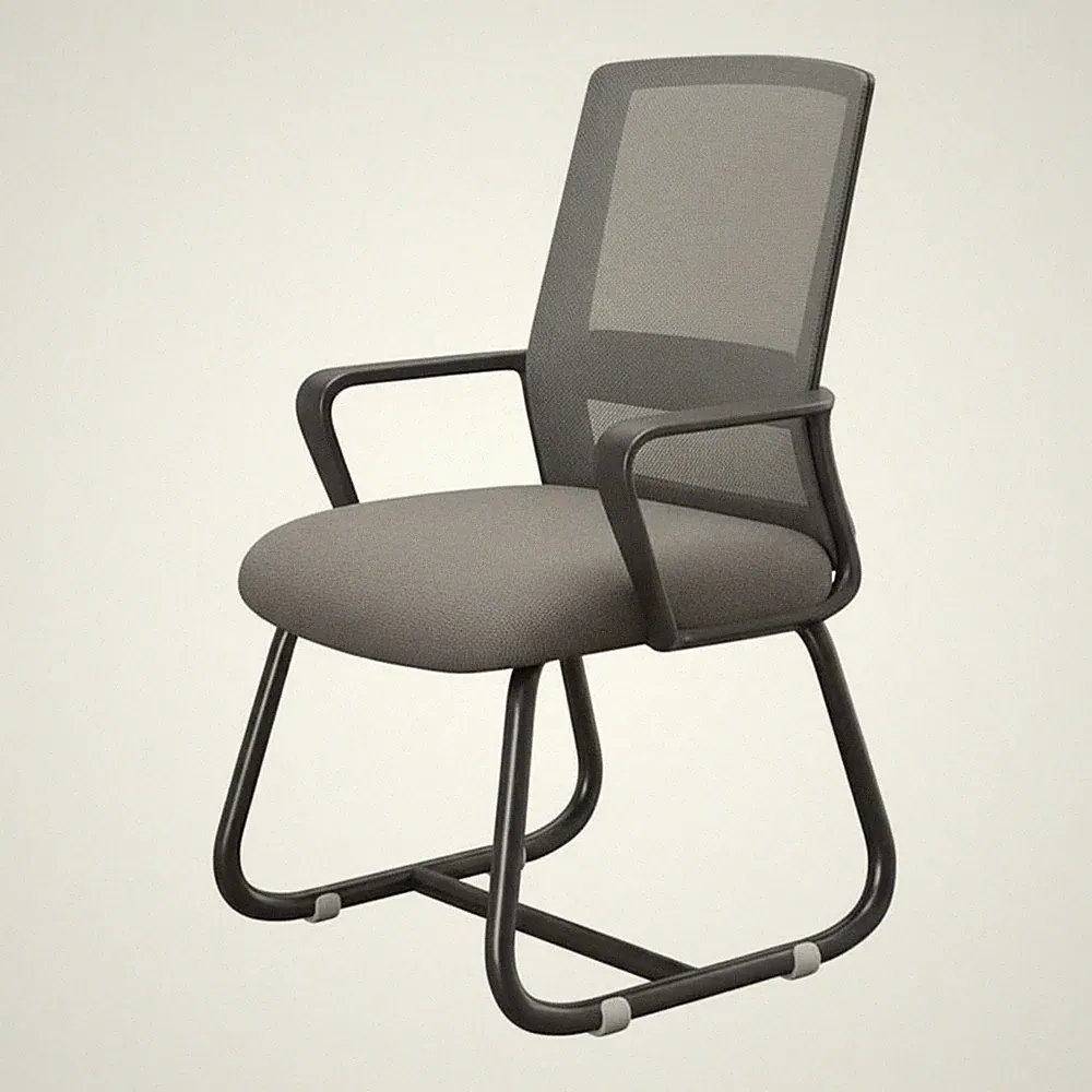 Ergonomischer Bürostuhl Mit Hoher Rückenlehne, Höhenverstellbar, Mit Rollen