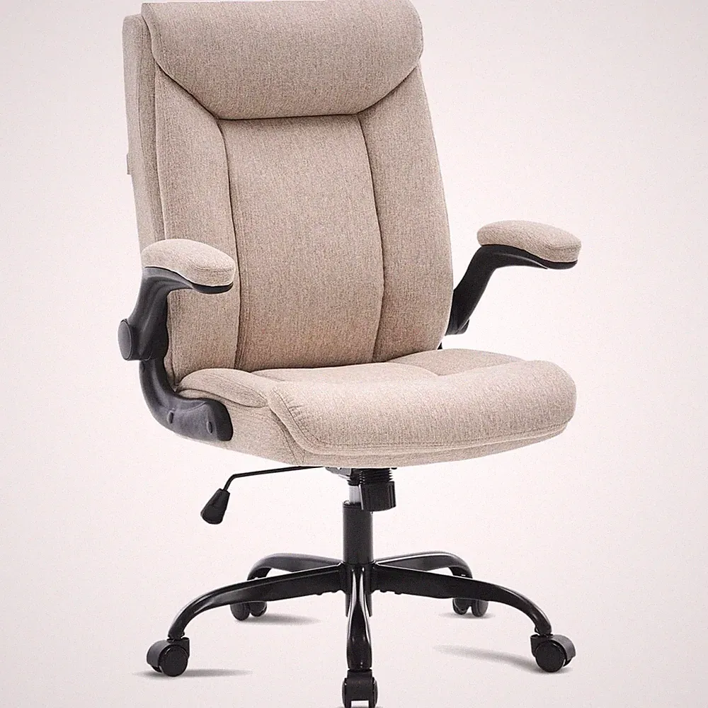 Ergonomischer Bürostuhl mit hoher Rückenlehne und Armlehne - Bequemer Arbeits...