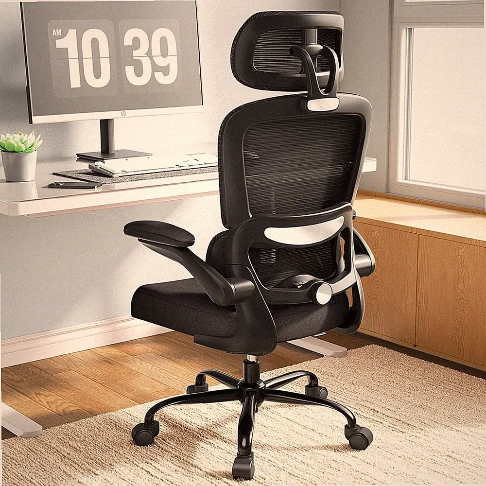Ergonomischer Bürostuhl mit Lordosenstütze - Gaming Stuhl für Große Menschen