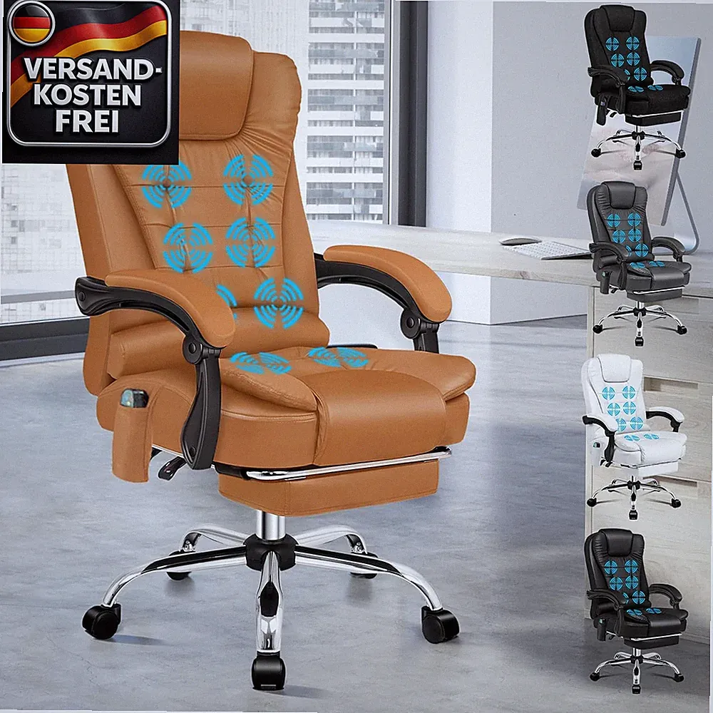 ergonomischer bürostuhl braun