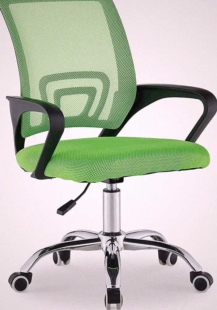 Ergonomischer Bürostuhl mit Netz-Rückenlehne, Armlehne, höhenverstellbar, grün