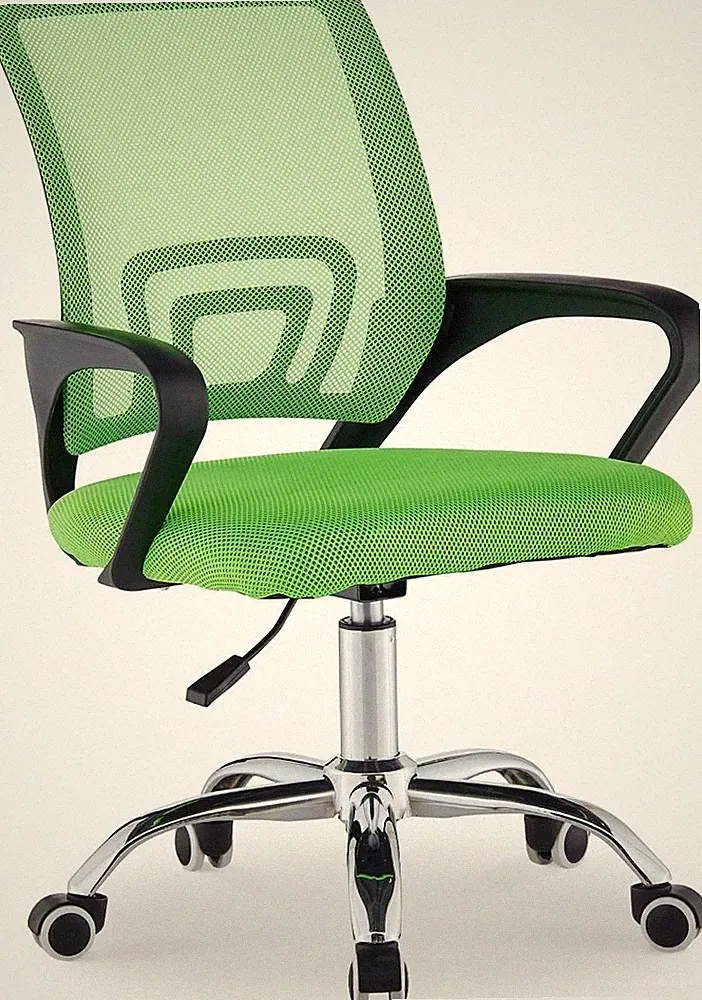 Ergonomischer Bürostuhl mit Netzstoff - Höhenverstellbar & 360° Drehbar, Grün