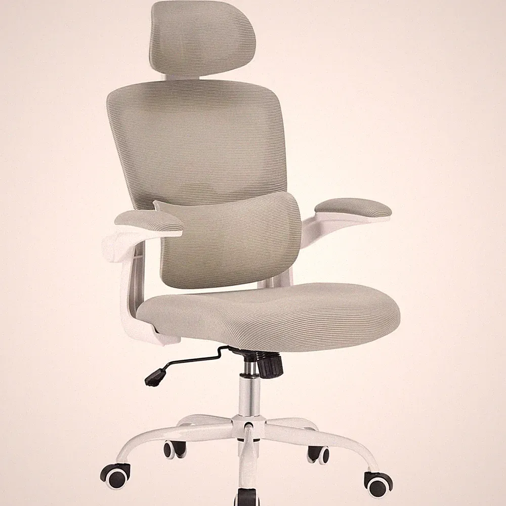 Ergonomischer Bürostuhl Office Chair Schreibtischstuhl Lendenstütze Kopfstütze
