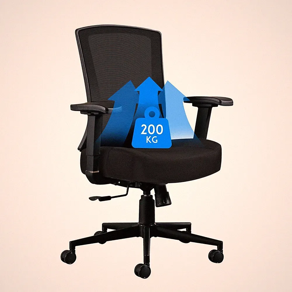 Ergonomischer Bürostuhl XXL bis 200kg Chefsessel Schreibtischstuhl Drehstuhl