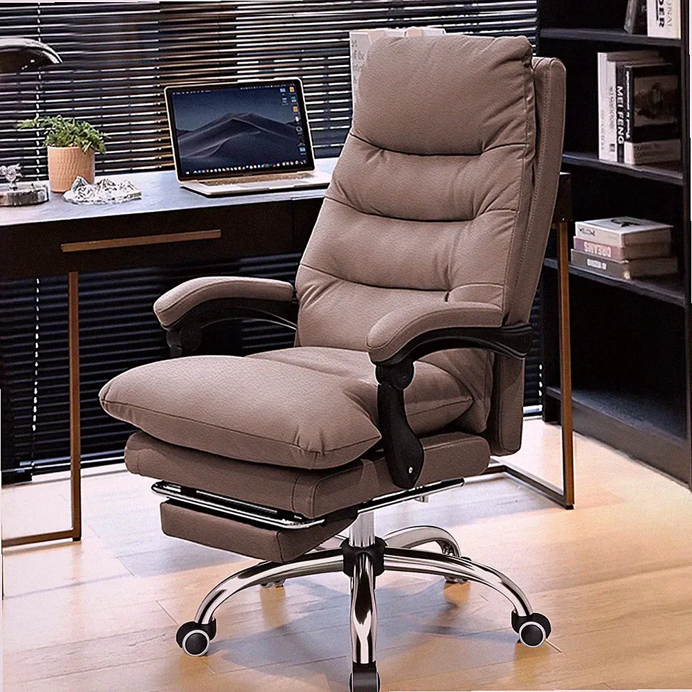 Ergonomischer Gaming-Bürostuhl mit Fußstütze, Hochlehne – Homeoffice