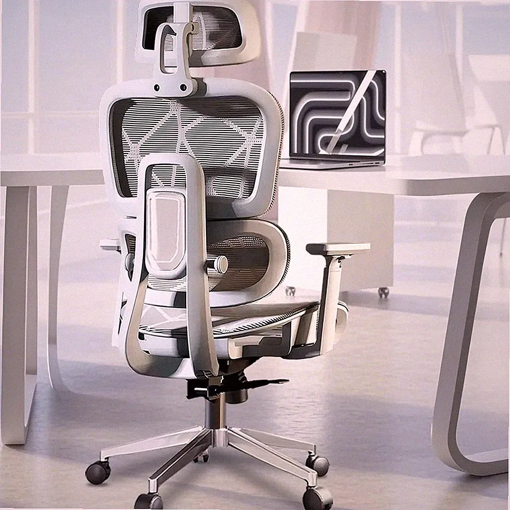 Ergonomischer Gaming-Bürostuhl, verstellbare 3D-Armlehnen, Kopfstütze, Kippfunkt
