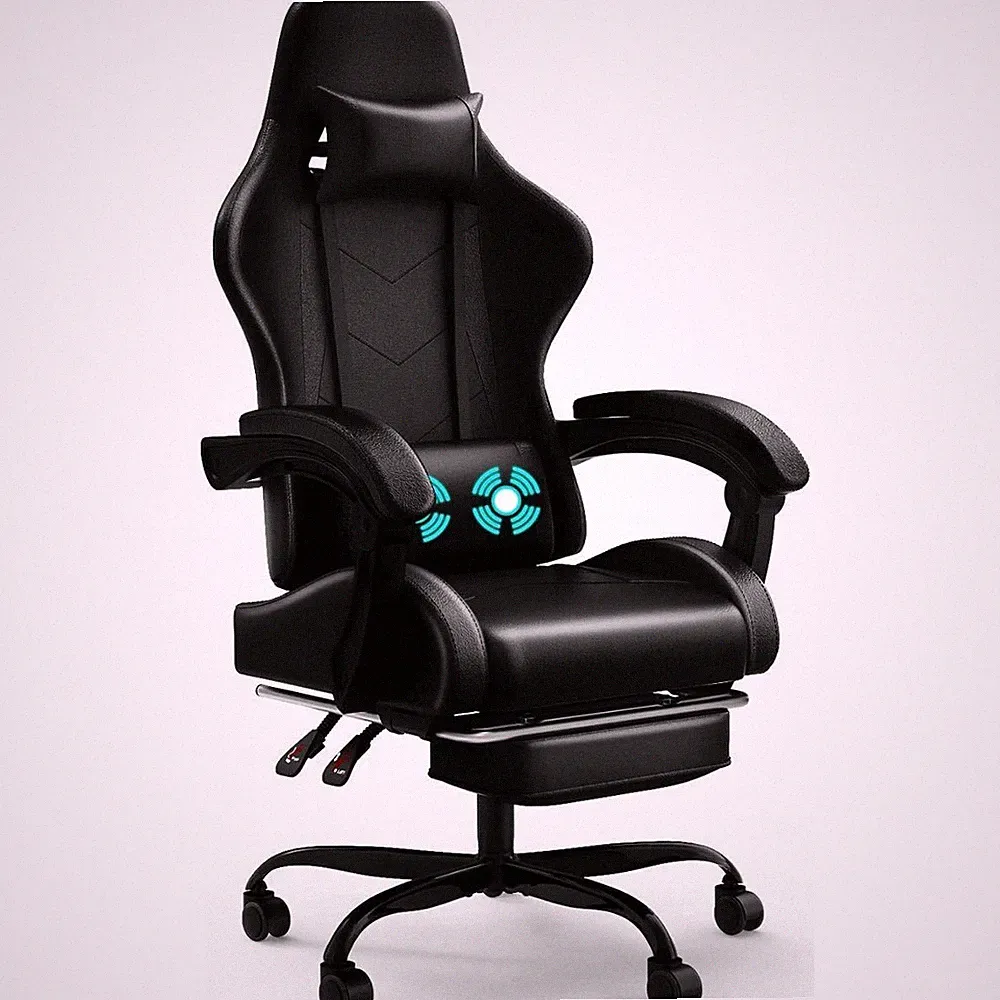 Ergonomischer Gaming Racing Stuhl Bürostuhl Chefsessel Lenden Massagekissen