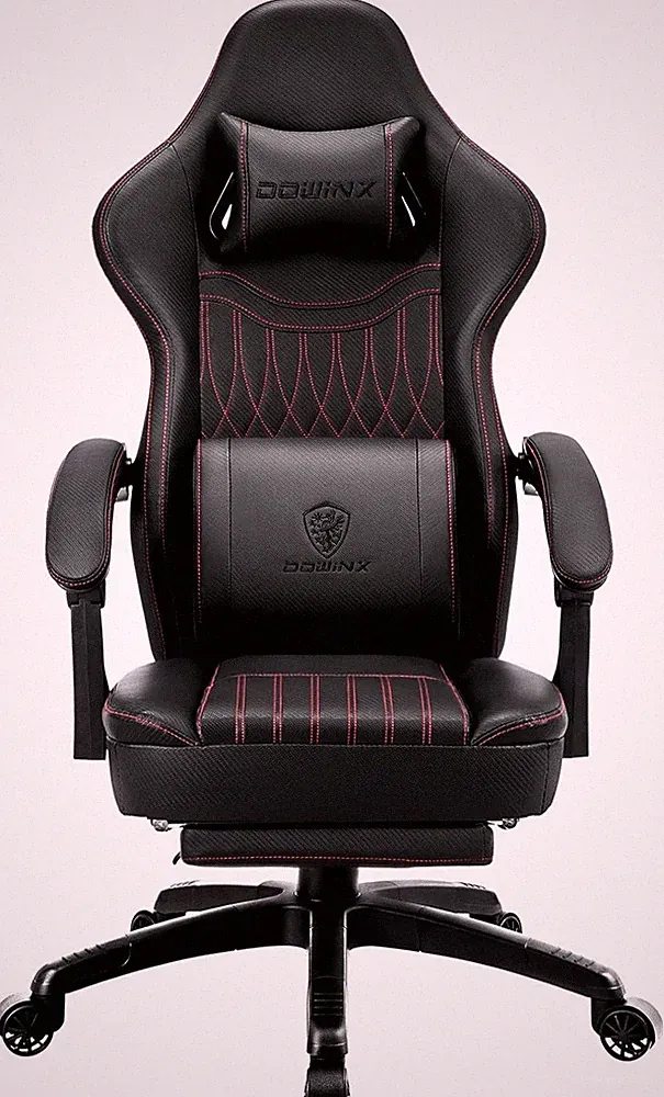 Ergonomischer Gaming Stuhl Bürostuhl Computerstuhl Drehstuhl mit Fußstütze 66571