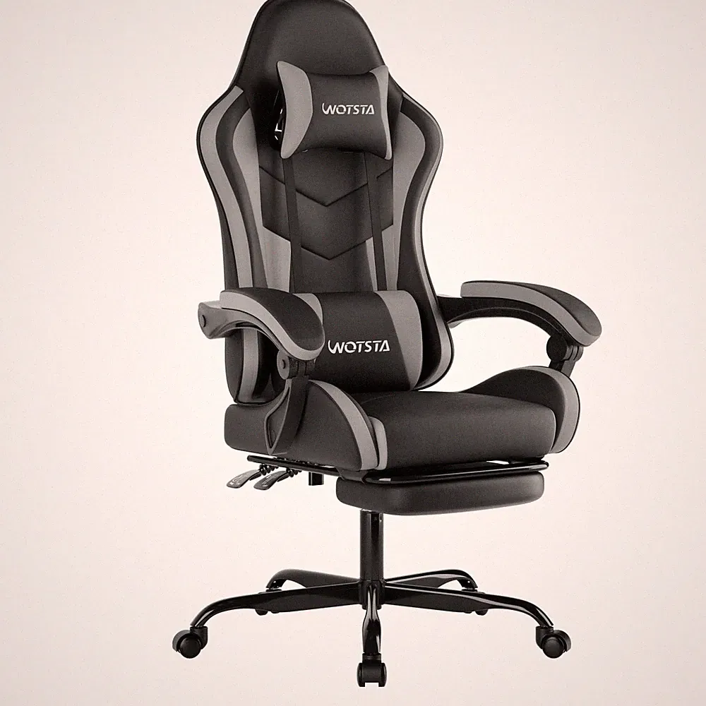 Ergonomischer GamingStuhl aus bequemem Kunstleder für dein Büro oder Gaming