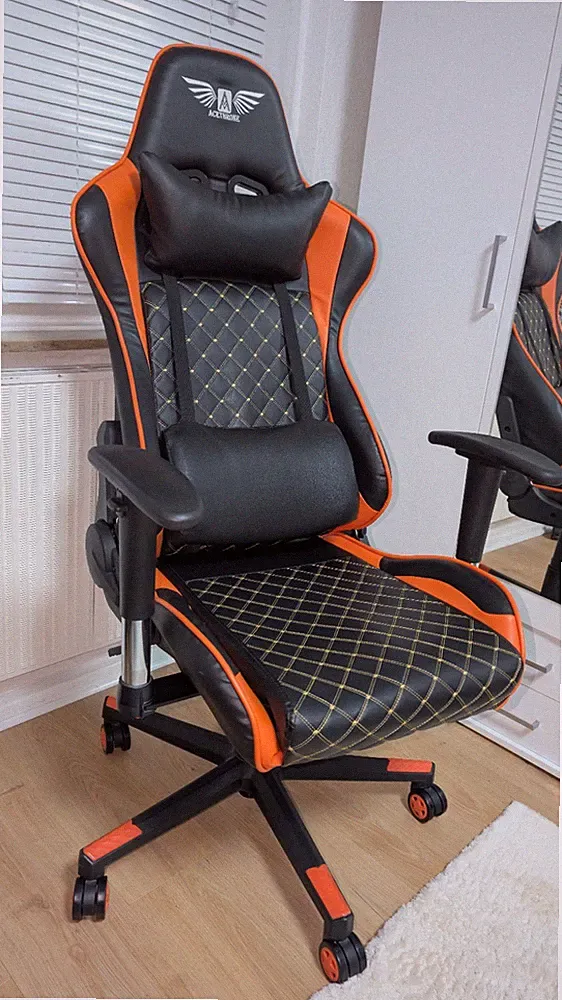 Ergonomischer Gamingstuhl/Bürostuhl Kunstleder Höheverstellbar