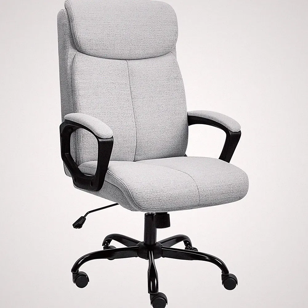 Ergonomischer grauer Bürostuhl – Komfort bis 140 kg tragen