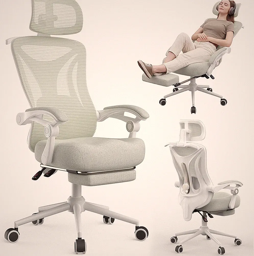 Ergonomischer Homeoffice Stuhl Bürostuhl Gaming Stuhl 90-160° Rückenlehne 150kg+
