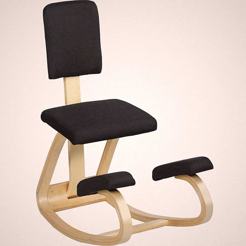 Ergonomischer Kniestuhl, Kniehocker Gesundheitsstuhl für Zuhause, Büro Schwarz
