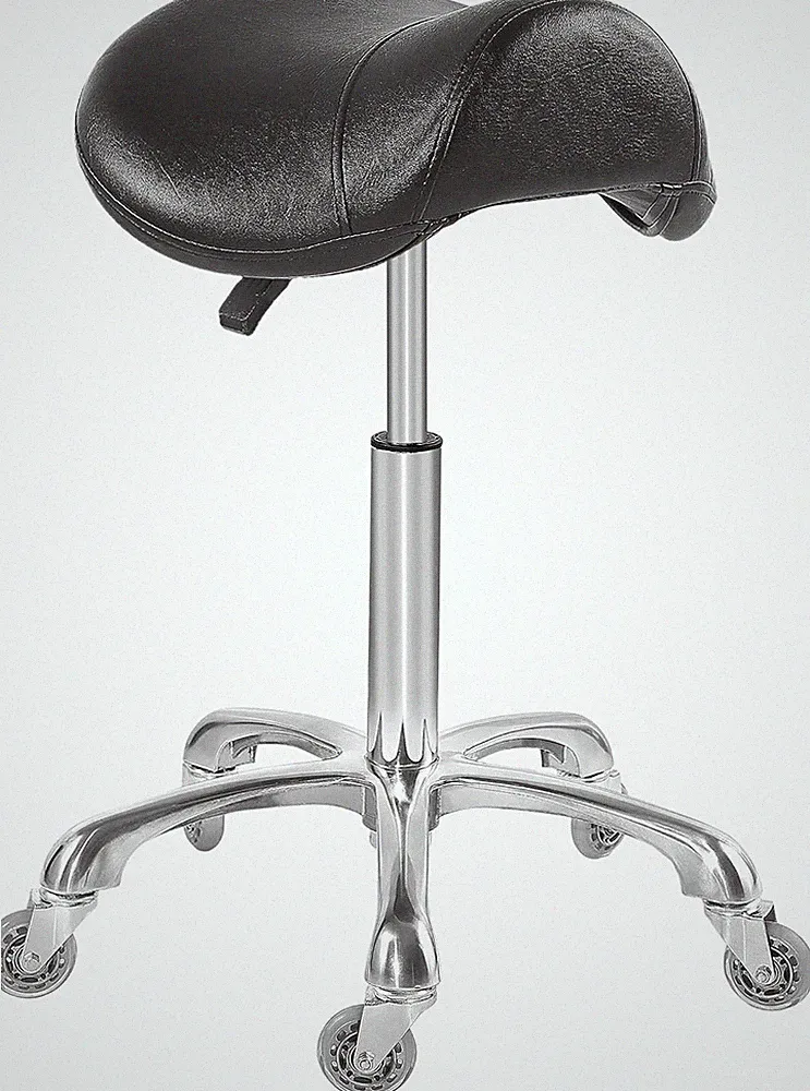 Ergonomischer Sattelhocker Stuhlrollen höhenverstellbar für Zahnsalon Massage