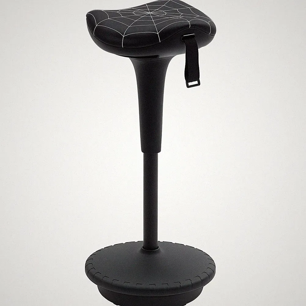 Ergonomischer Stehhocker 65,5-83,5 cm für Büro Home schwarz drehbar