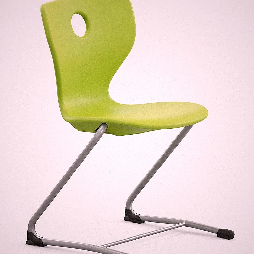 Ergonomischer Stuhl mit modernem Design und stabilem Metallgestell