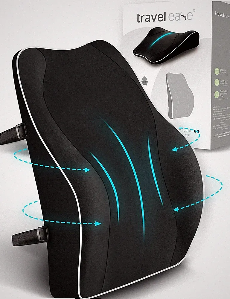 Ergonomisches Lendenkissen aus Memory Foam für Bürostuhl mit Antistatischem
