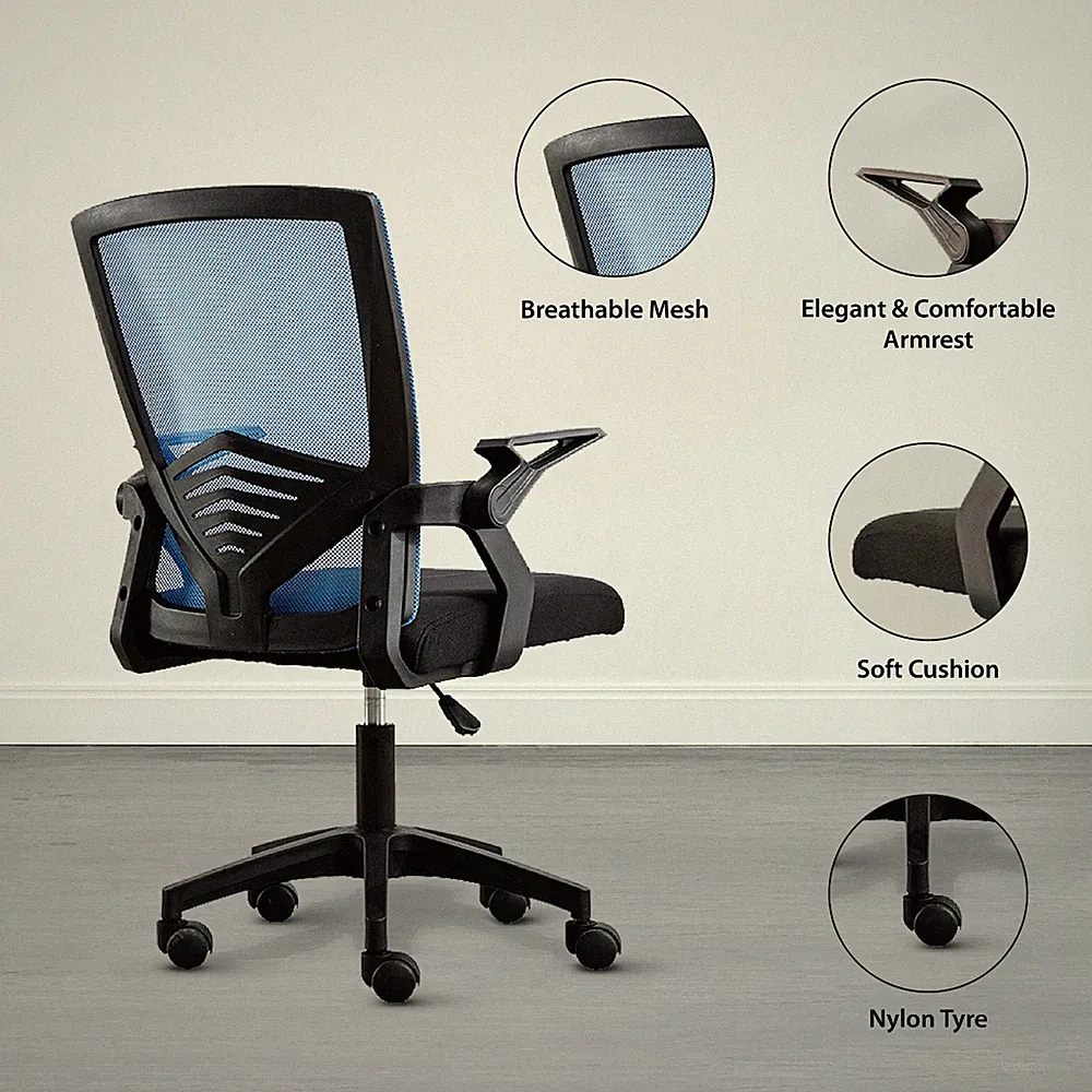 Ergonomisches Netz Home Office höhenverstellbar schwenkbar Gaslift Computer Schreibtisch