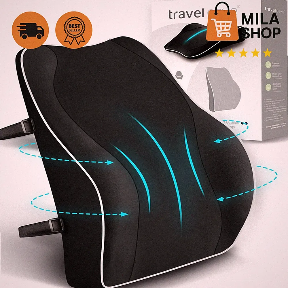 Ergonomisches Rueckenkissen Memory Foam Lendenkissen Schreibtischstuhl Buero