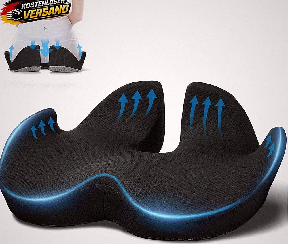 Ergonomisches Sitzkissen aus Memory Foam für Bürostuhl und Homeoffice