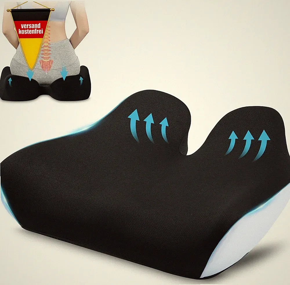 Ergonomisches Sitzkissen aus Memory-Schaum für Bürostuhl und Reisen, orthopädisc