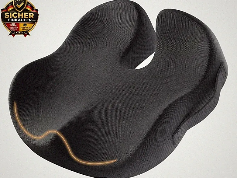 Ergonomisches Sitzkissen Bürostuhl Orthopädisch, Schwarz