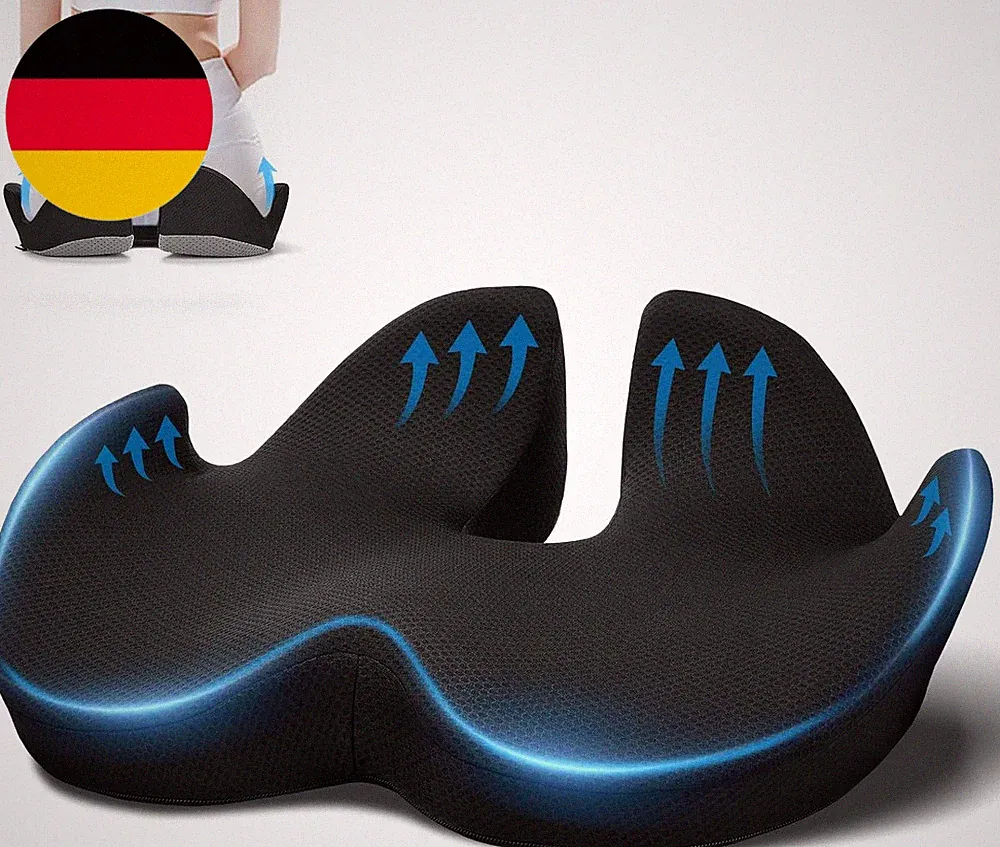 Ergonomisches Sitzkissen Für Bürostuhl, Memory Foam Sitzkissen Mit Druckentlastu