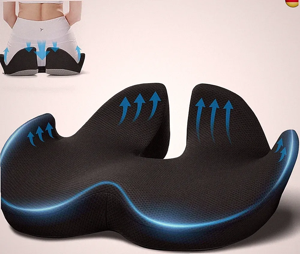 Ergonomisches Sitzkissen für Bürostuhl, Orthopädisches Sitzpolster zur Druckentl