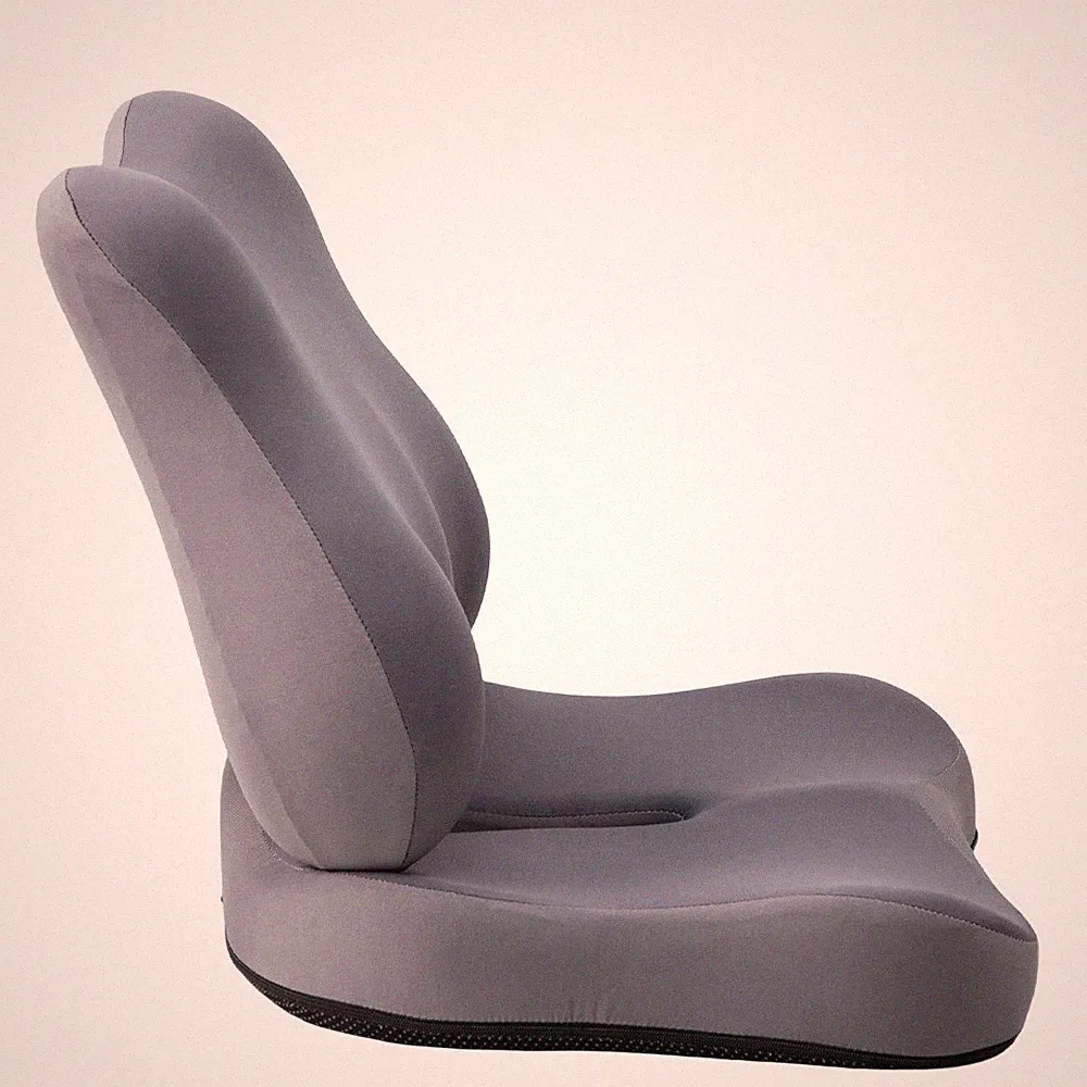 Ergonomisches Sitzkissen mit Rückenlehne Steißbein Memory-Schaum Bürostuhl Set