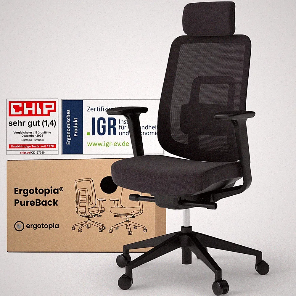 ergonomischer bürostuhl schwarz