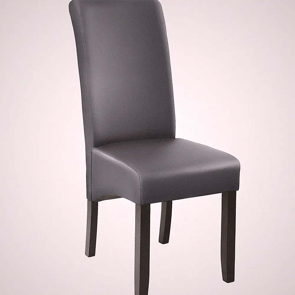 Esszimmerstuhl, ergonomisch, massives Hartholz Küchenstuhl grau B-Ware