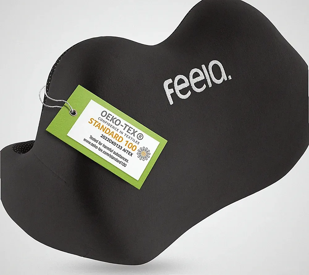 Feela.® Ergonomisches Rückenkissen Für Bürostuhl & Home-Office – Lendenkissen Zu