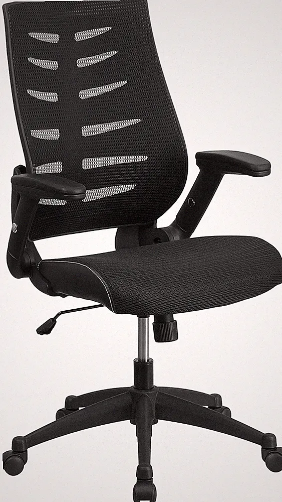 Flash Furniture Grünkohl ergonomischer Netz Bürostuhl Chefsessel drehbar schwarz UVP 190£