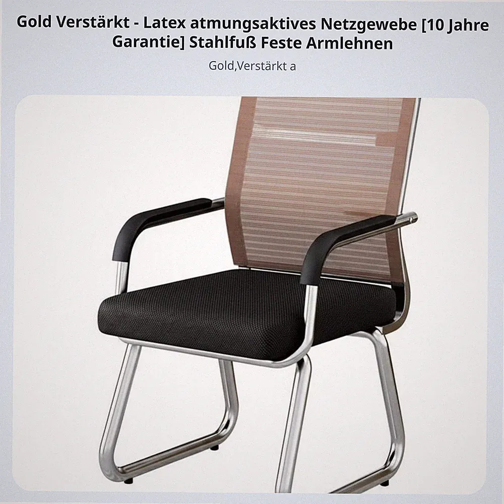 Freischwinger mit Netzrückenlehne Ergonomisch Bürostuhl für Studenten, Besucher