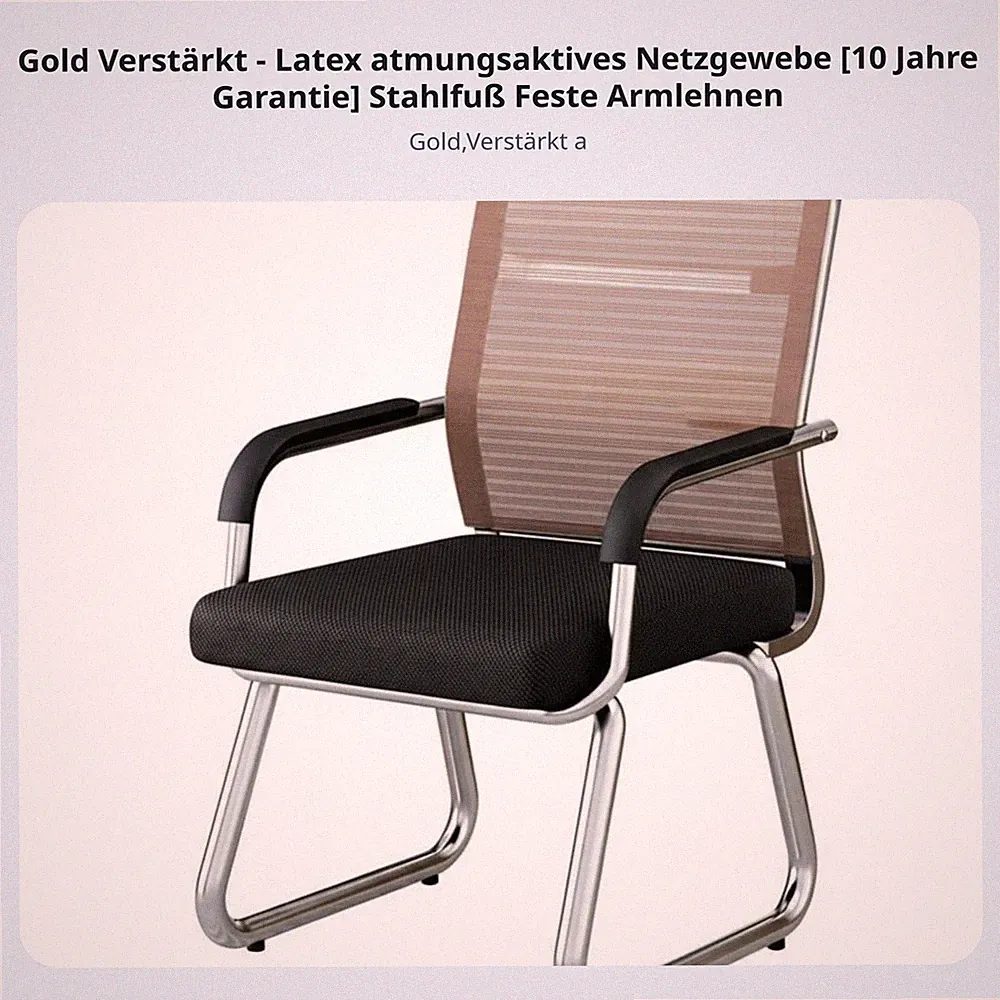 Freischwinger mit Netzrückenlehne Ergonomisch Bürostuhl für Studenten, Besucher