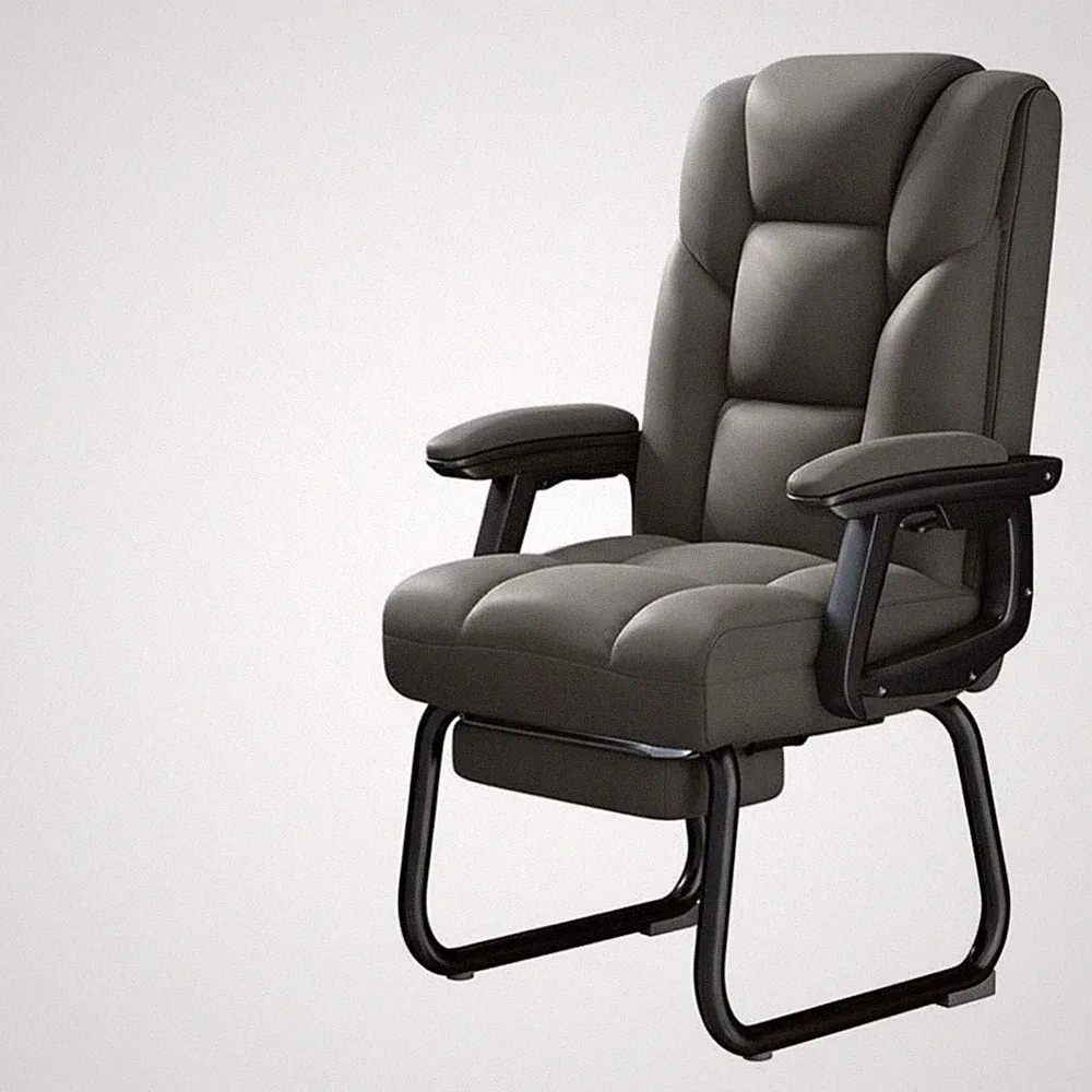 Freischwinger mit Netzrückenlehne Ergonomisch Bürostuhl ohne Rollen für