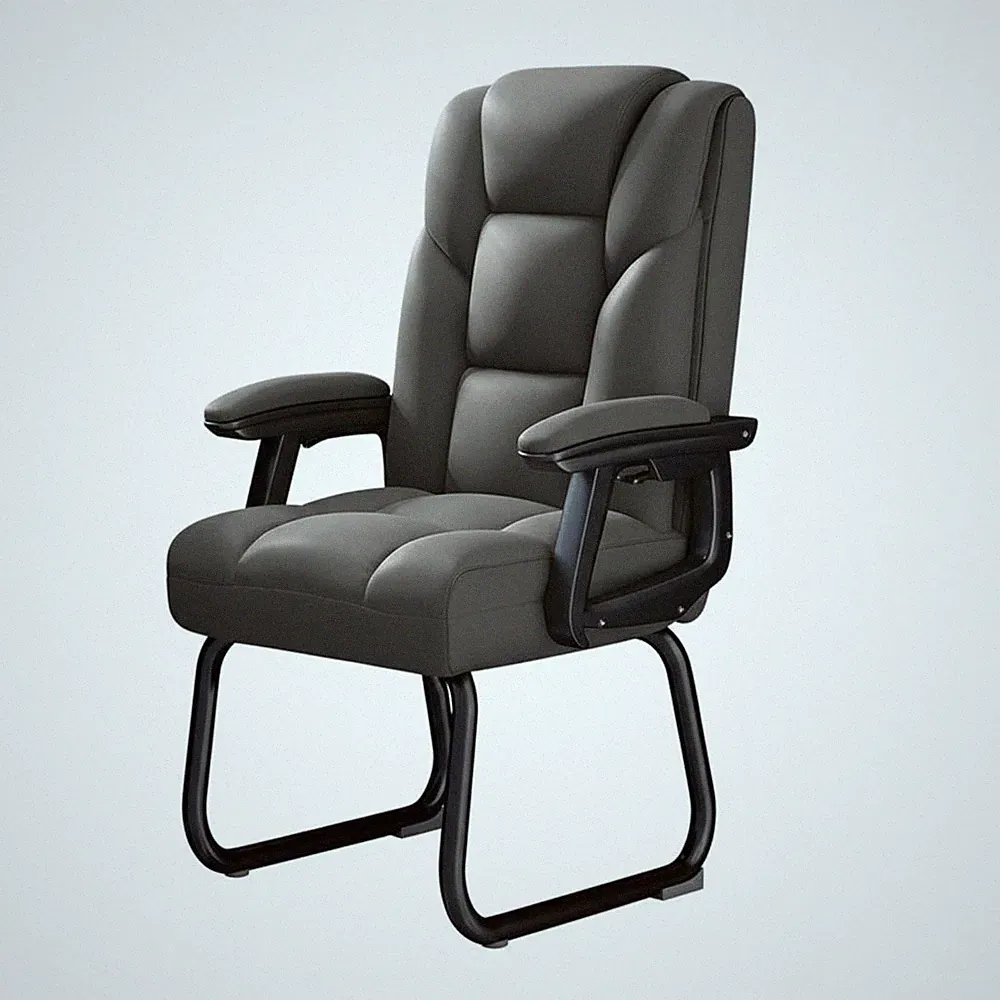 Freischwinger mit Netzrückenlehne Ergonomisches Design Bürostuhl ohne Rollen