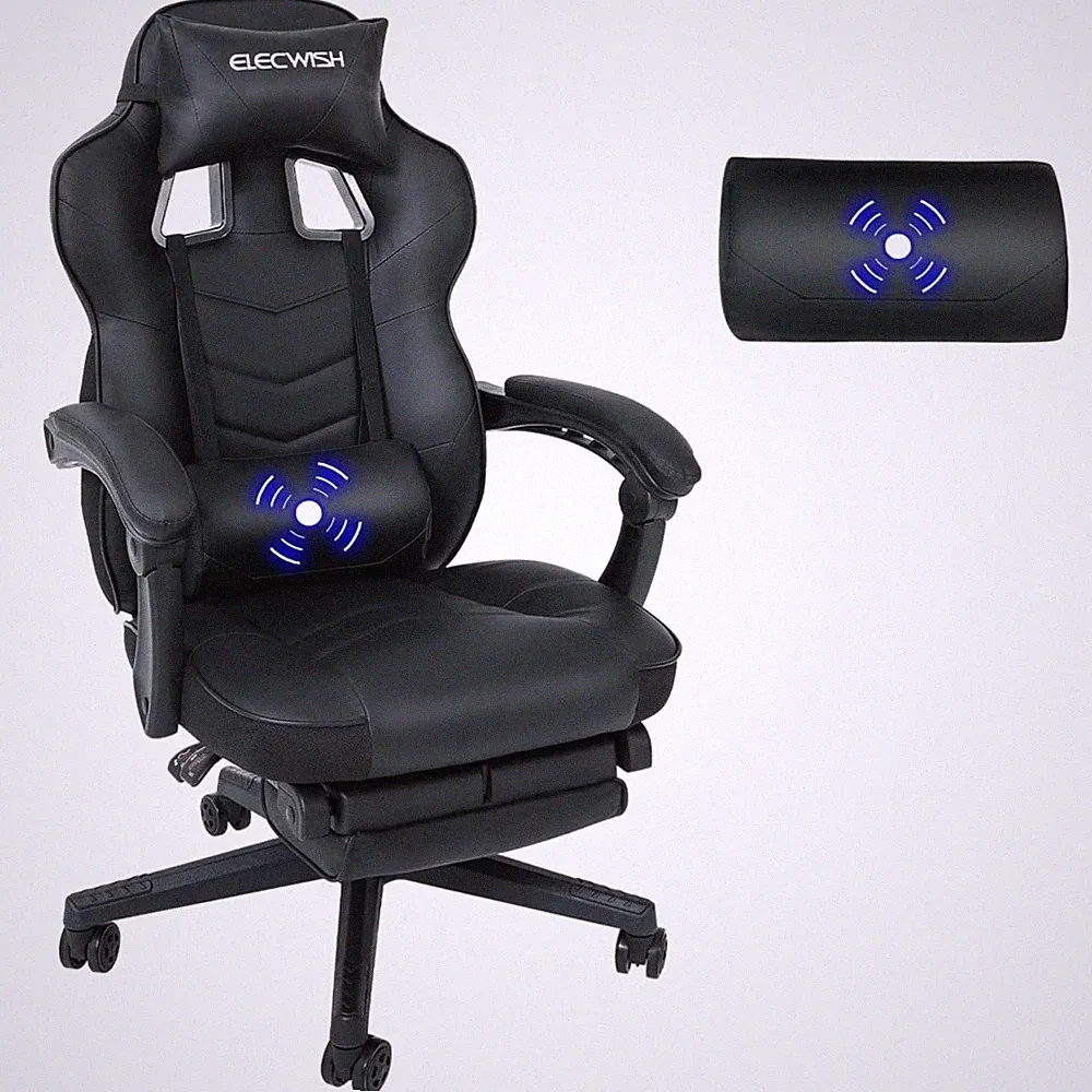 Gaming Stuhl Bürostuhl Ergonomisch Massage Racing Kunstleder SUVENT