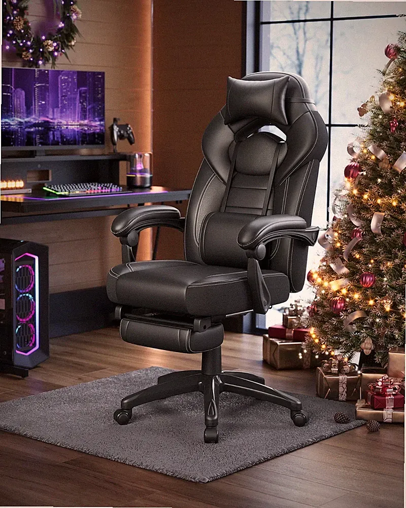 Gaming-Stuhl Bürostuhl Höhenverstellbar Home-Office Ergonomischer Computerstuhl