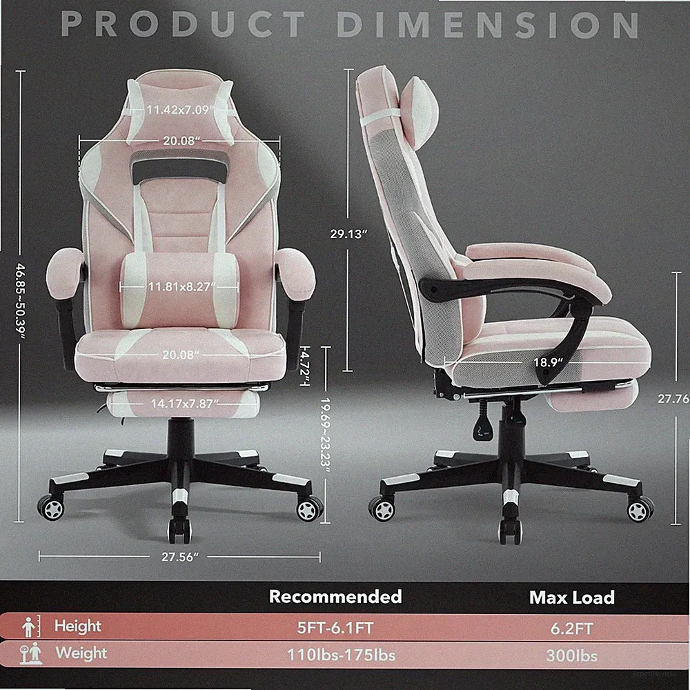 Gaming Stuhl Bürostuhl Höhenverstellbar Schreibtischstuhl Ergonomisch Bürostuhl