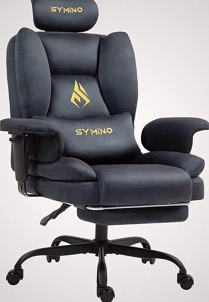 Gaming Stuhl Chefsessel Bürostuhl Ergonomisch, Wildlederimitat Sofa-ähnliches...