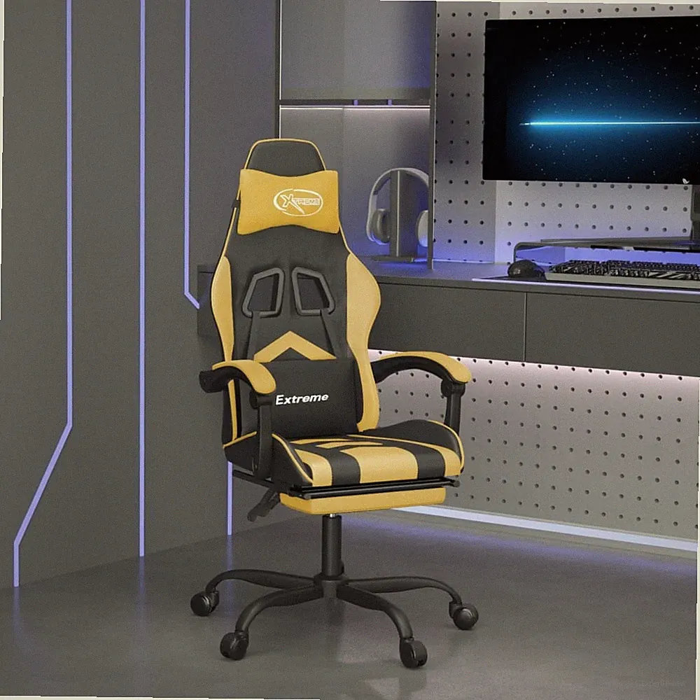 Gaming Stuhl Drehbar Bürostuhl Schreibtischstuhl Chefsessel Kunstleder vidaXL