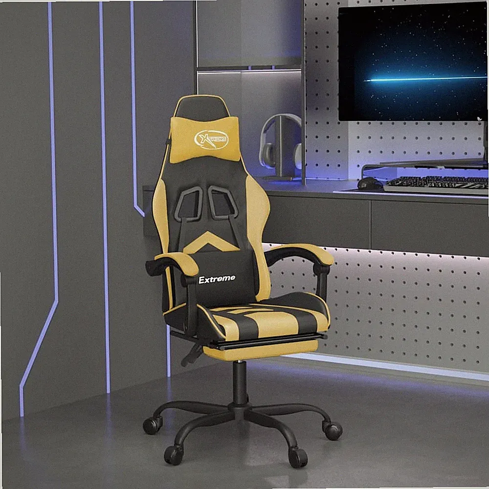 Gaming Stuhl Drehbar Bürostuhl Schreibtischstuhl Chefsessel Kunstleder vidaXL