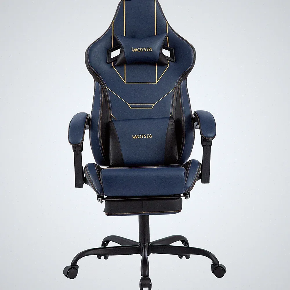 Gaming Stuhl Ergonomisch Bürostuhl Racing Chair Höhenverstellbar Mit Fußstütze
