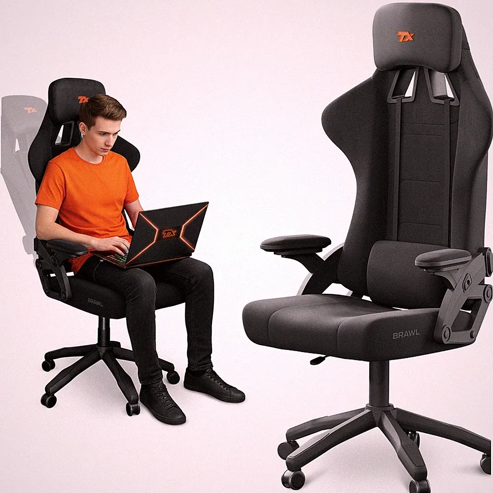 Gaming Stuhl Ergonomischer Büro Schreibtischstuhl Drehstuhl Gamer Sessel BRAWL