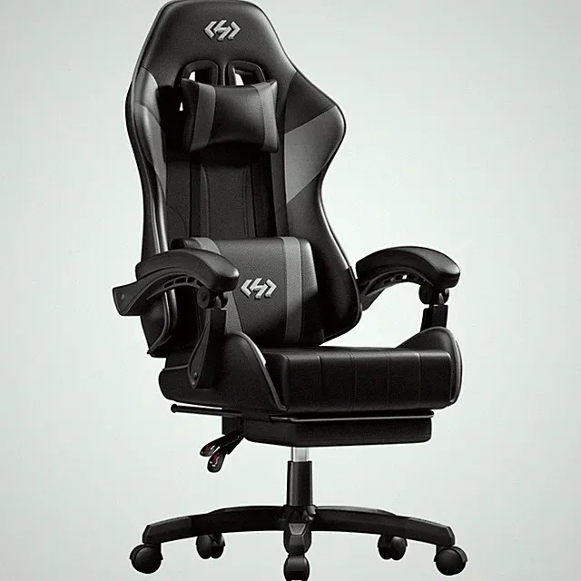 Gaming Stuhl Ergonomischer PC Stuhl, Gamer Stuhls Computerstuhl mit Fußstütze