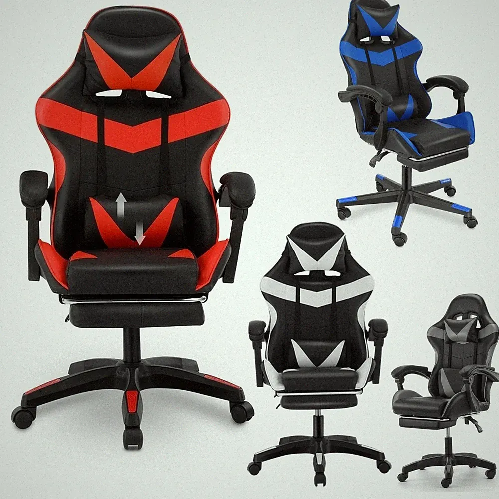 Gaming Stuhl Gamer Sessel Schreibtischstuhl Drehstuhl Chefsessel Bürostuhl 150KG